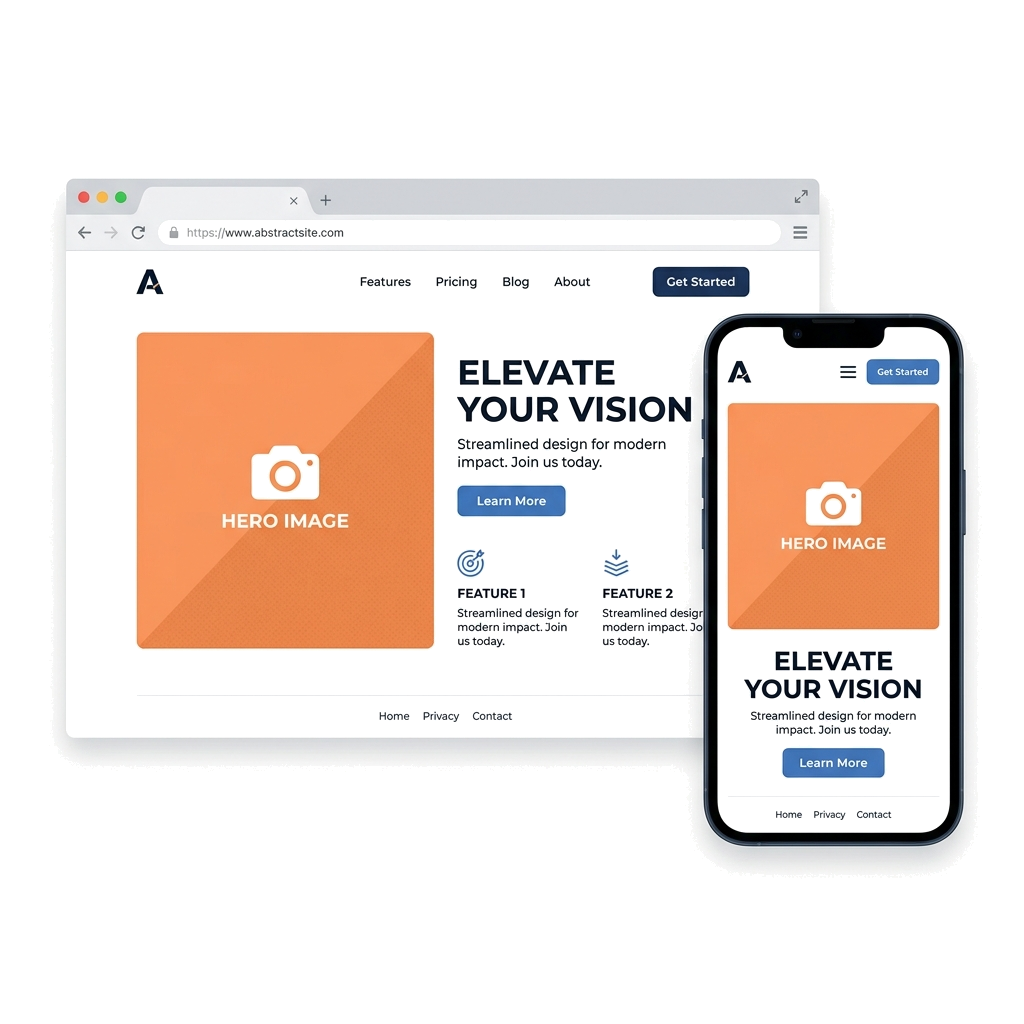 Clever Crow website design mockups